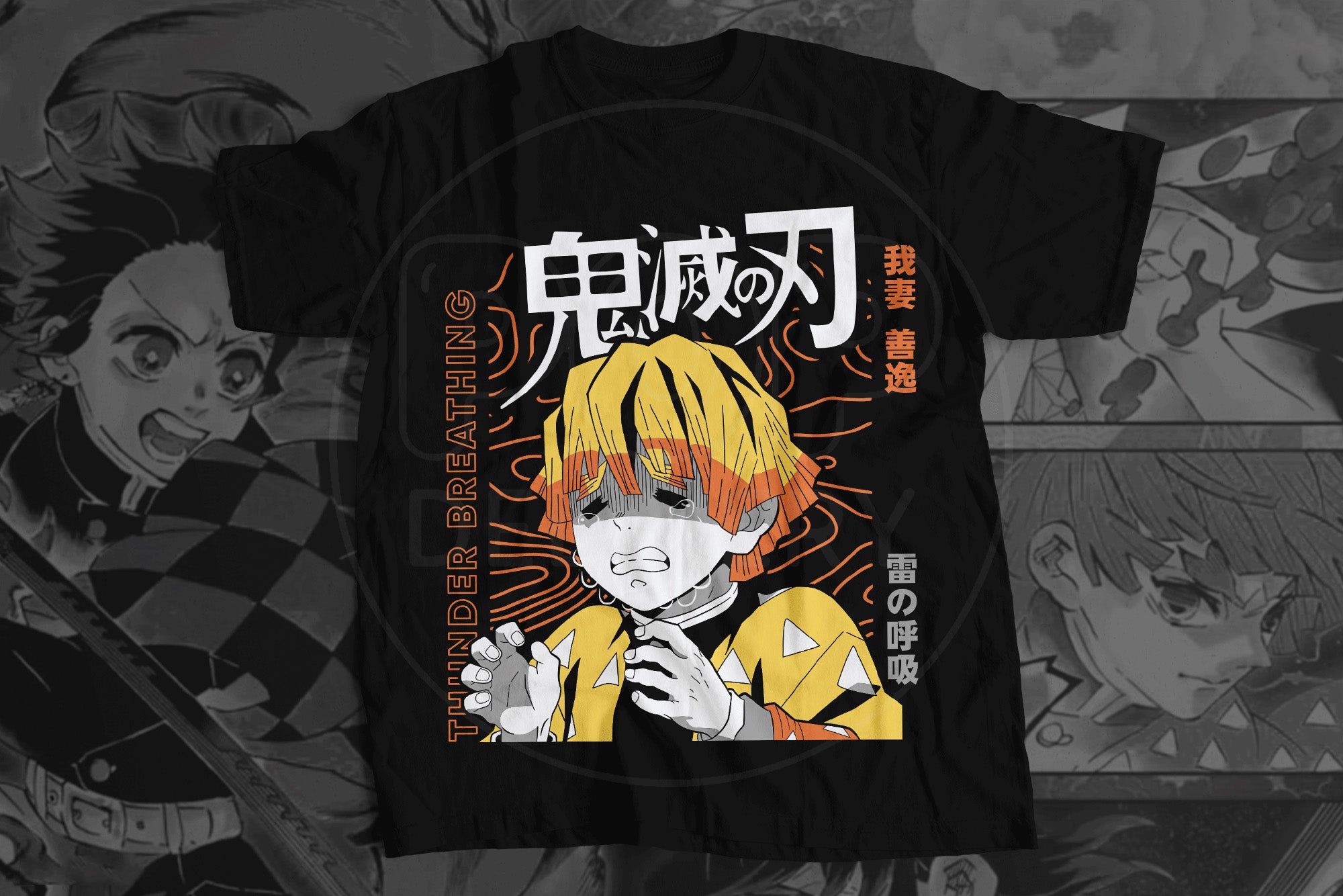 Playera Zenitsu Agatsuma – Demon Slayer Thunder Breathing