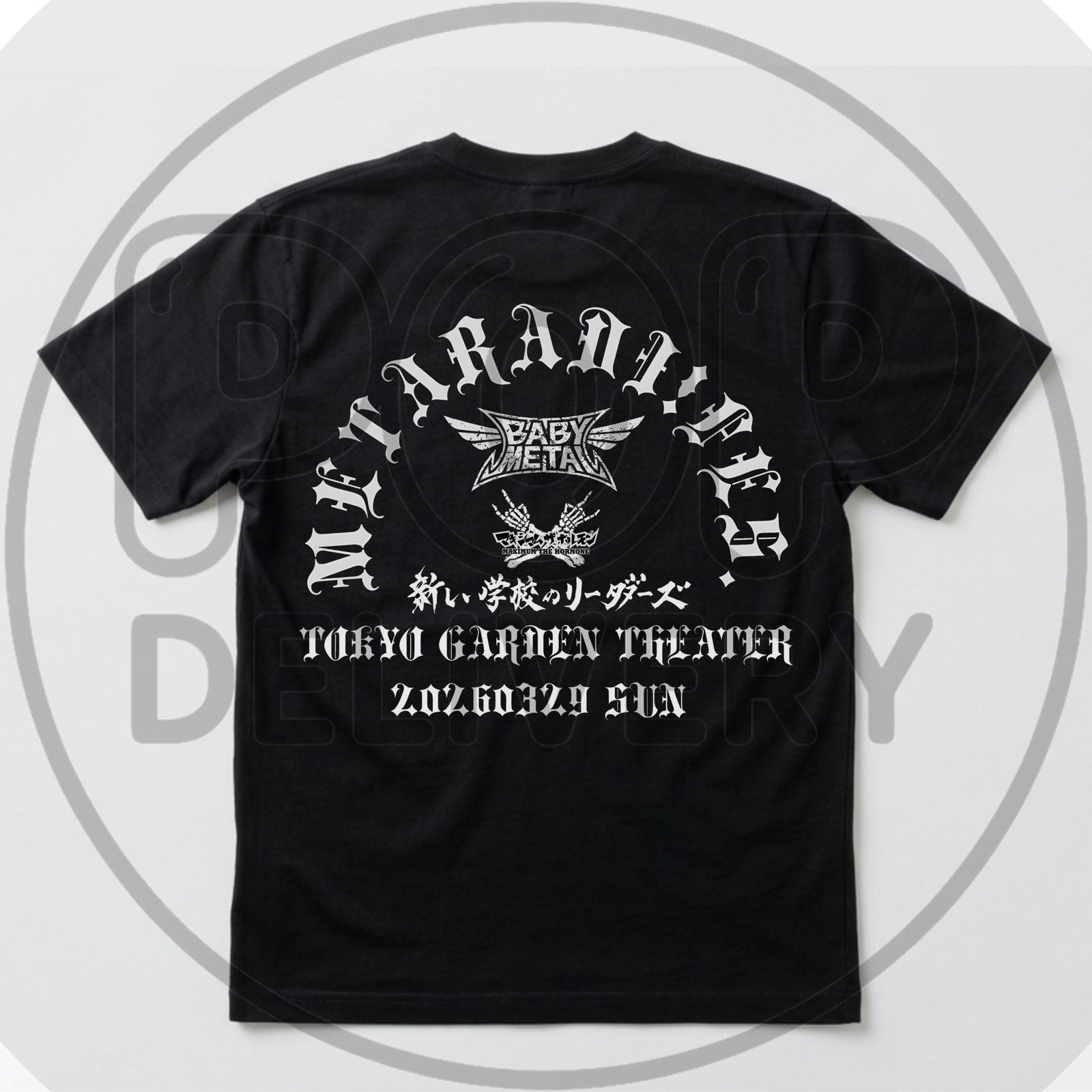 Playera Baby Metal x Maximun the hormone X Atarashii Gakko Mexico