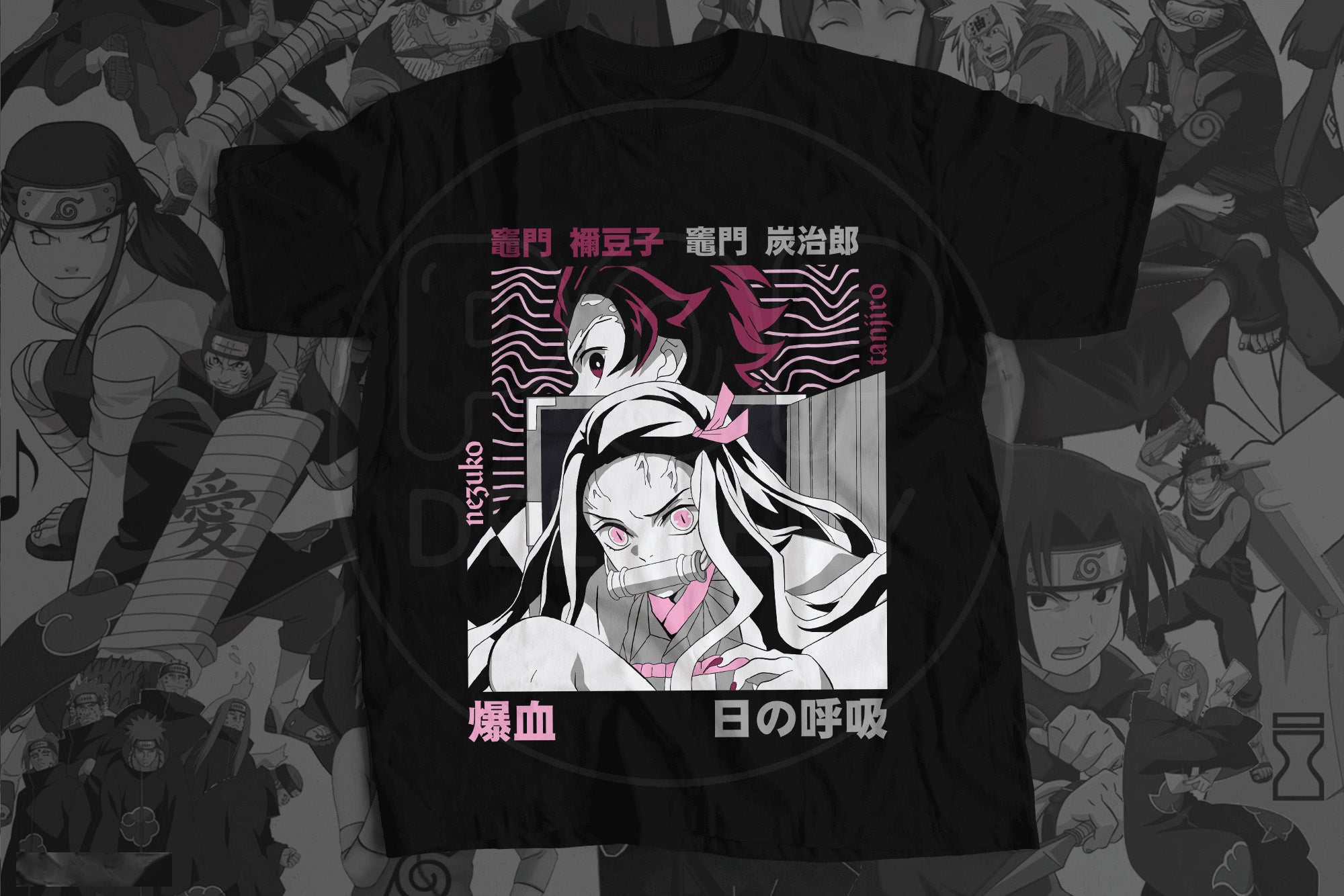 Playera Tanjiro &amp; Nezuko – Demon Slayer Edition