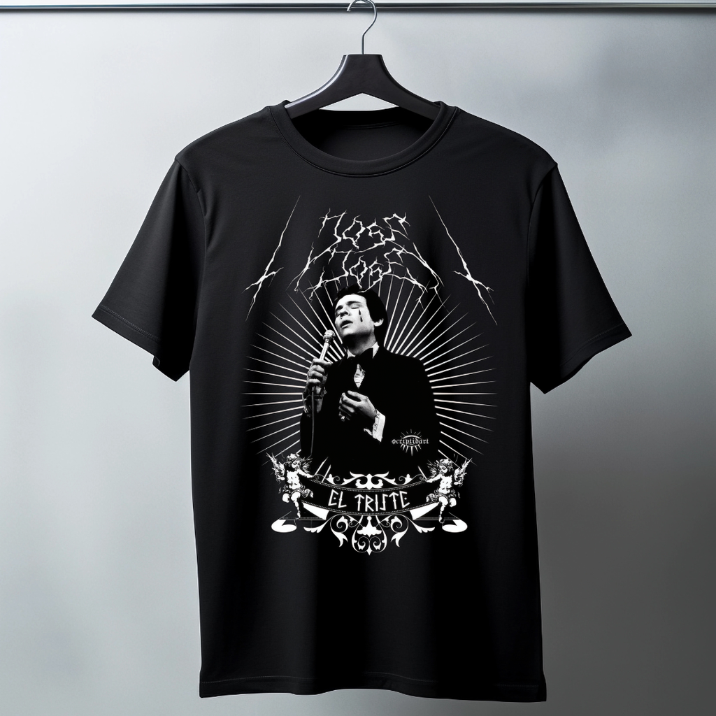 Playera José José – Letras Estilo Metal