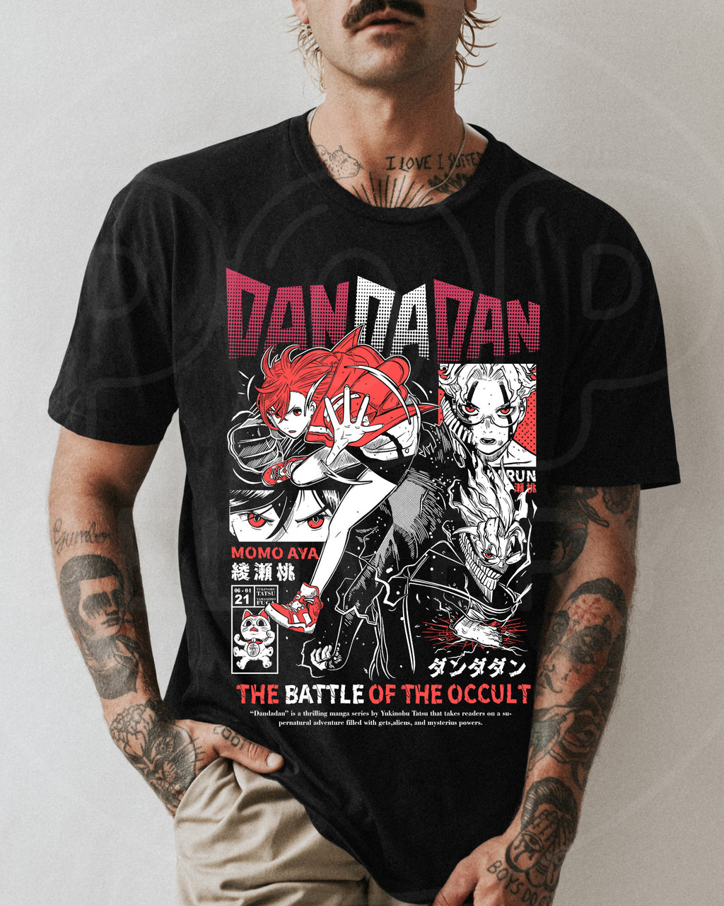 Camisa Momo, Okarun &amp; Turbo Abuela – Dandadan
