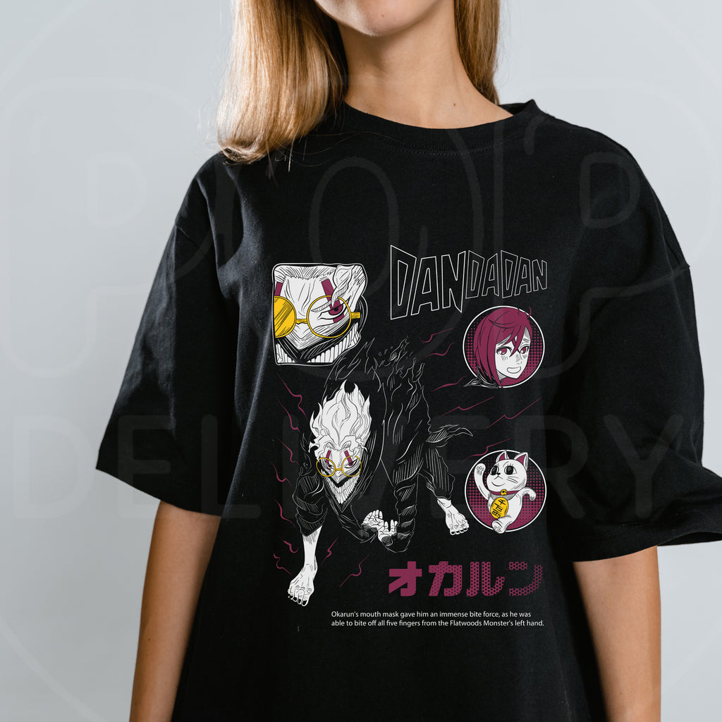 Camisa Momo, Okarun & Turbo Abuela – Dandadan