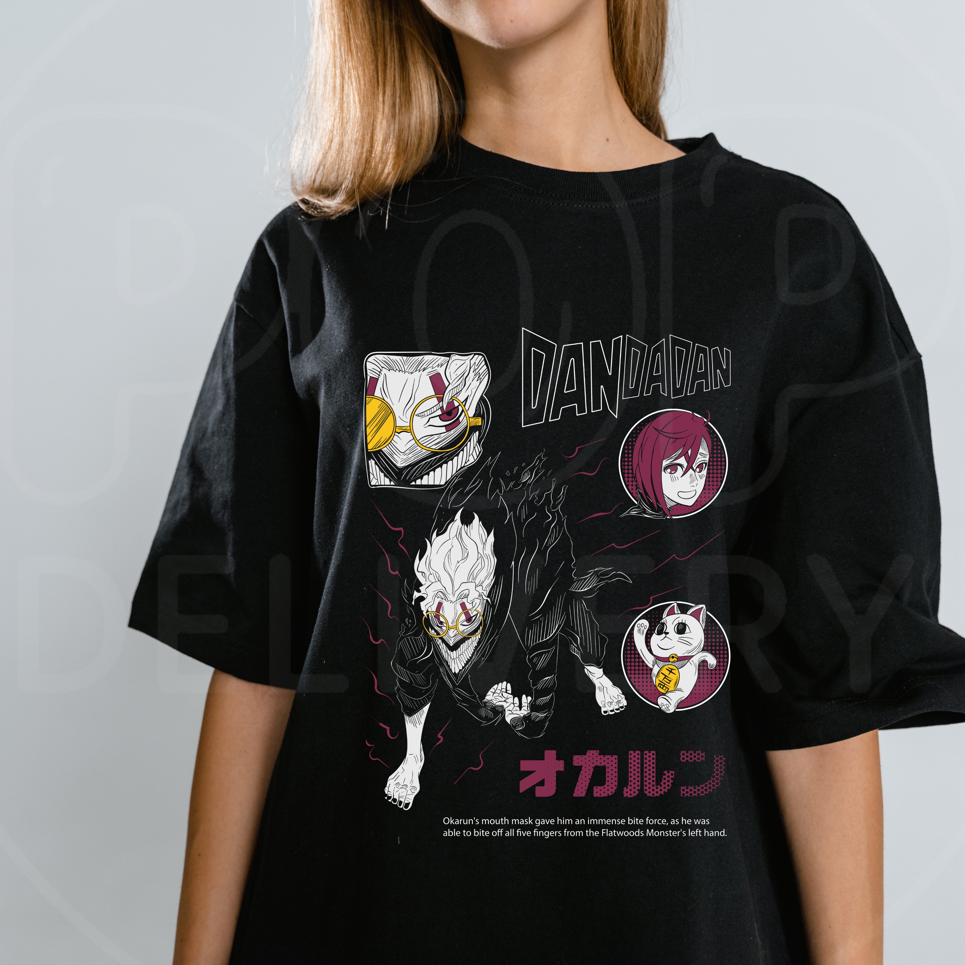 Camisa Momo, Okarun & Turbo Abuela – Dandadan