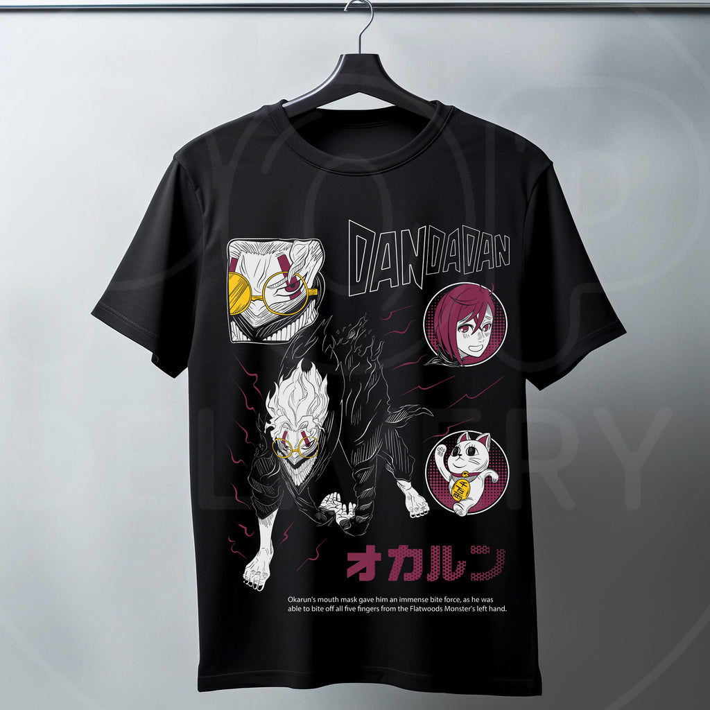 Camisa Momo, Okarun & Turbo Abuela – Dandadan