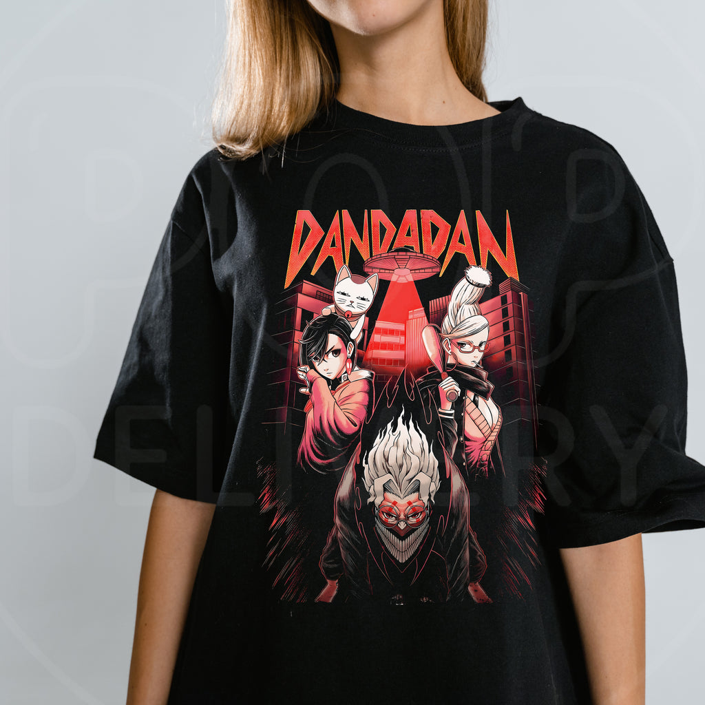 Camisa Momo, Okarun & Las Abuelas – Dandadan