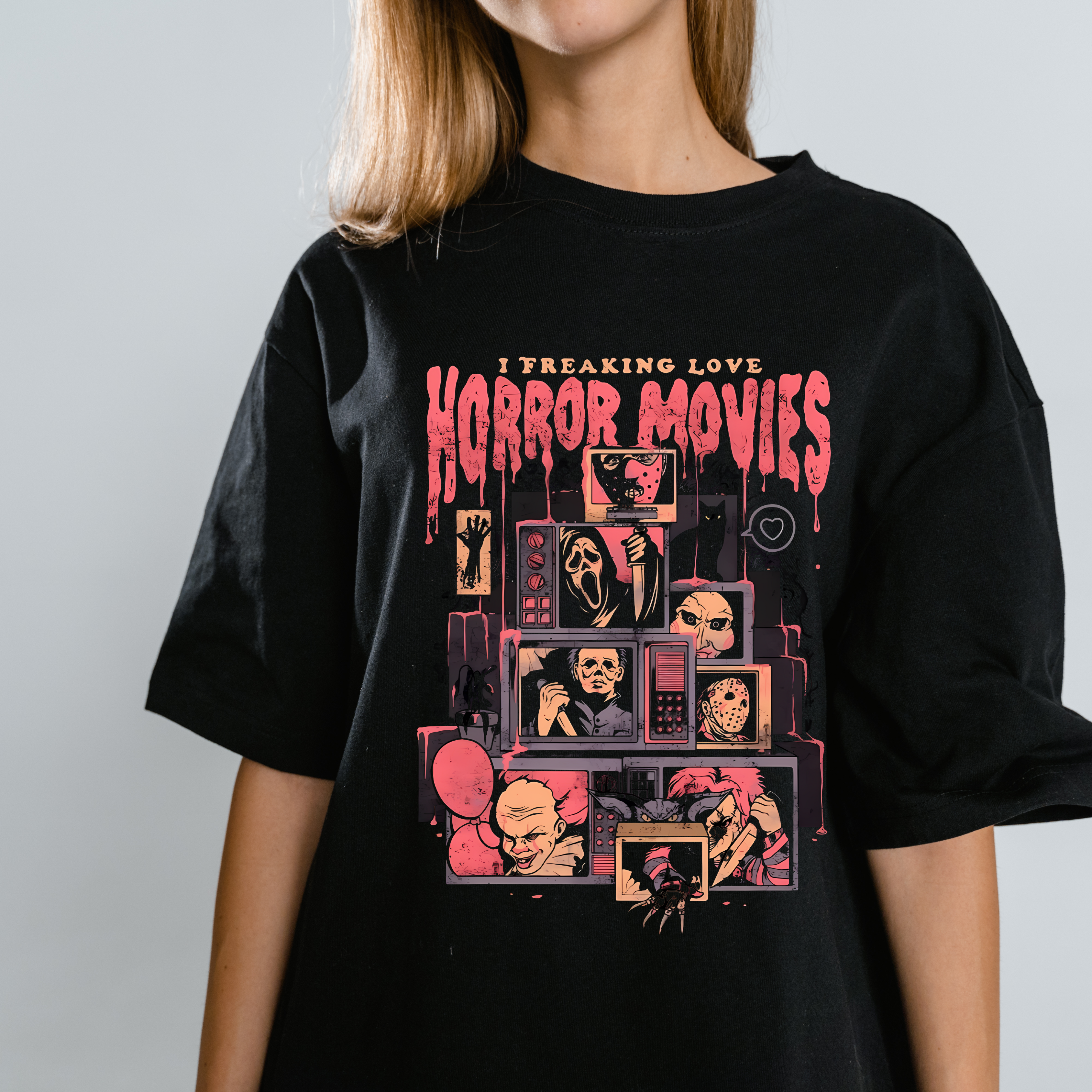 Camisa I Freakin Love Horror Movies