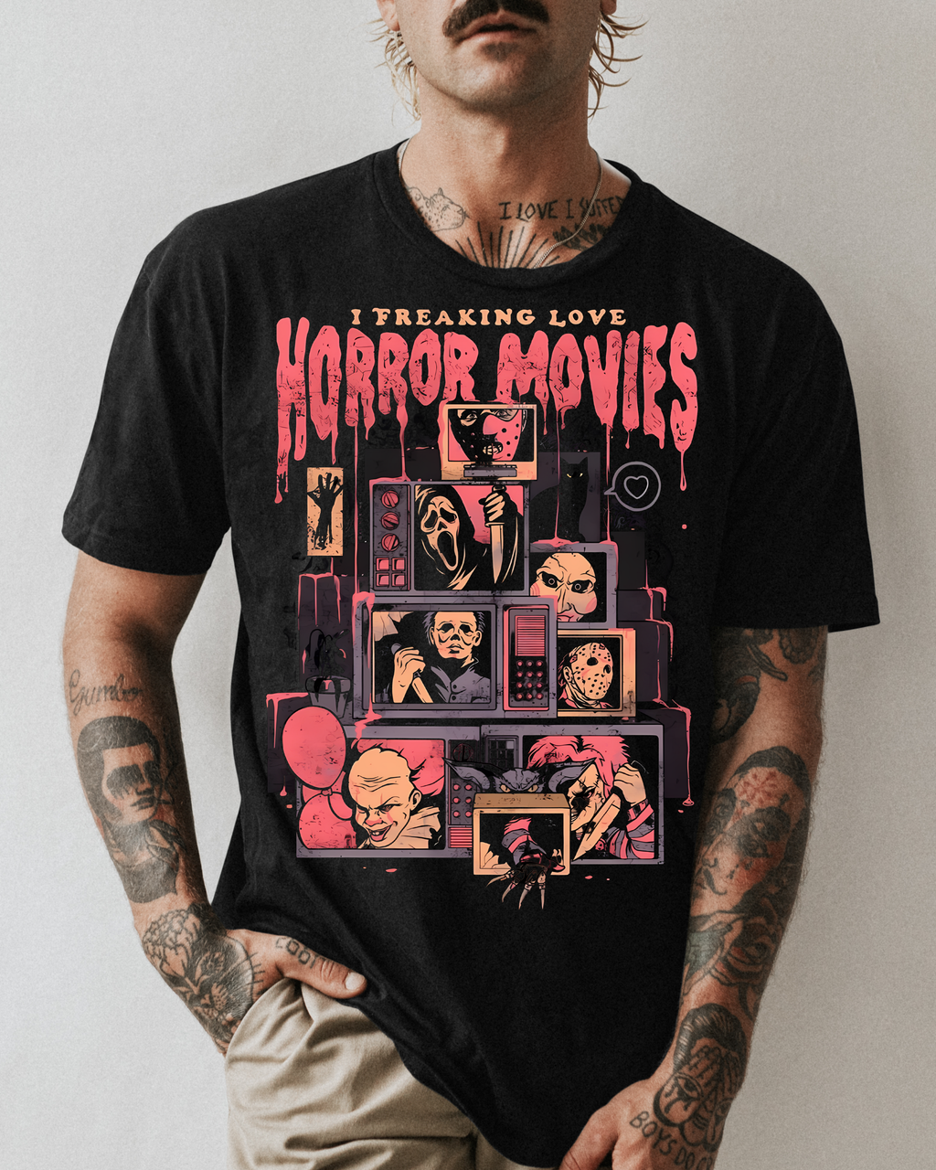 Camisa I Freakin Love Horror Movies