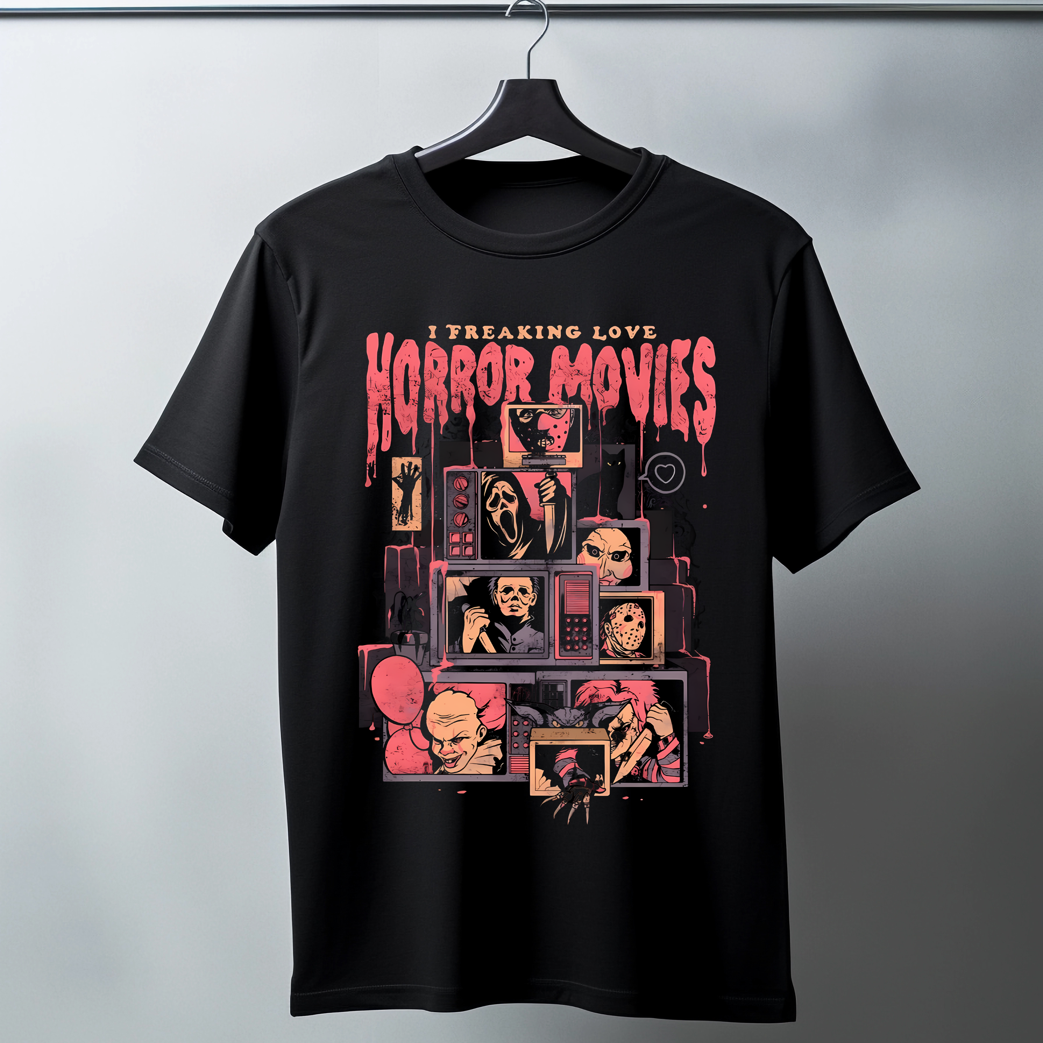Camisa I Freakin Love Horror Movies